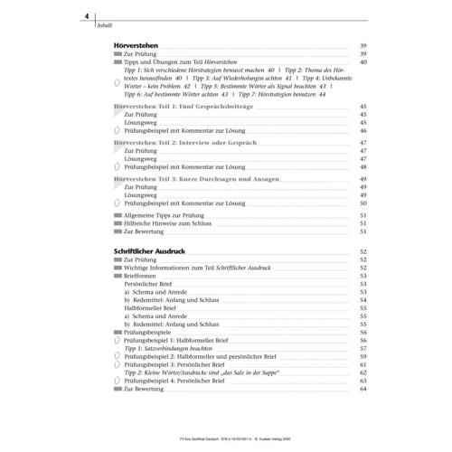 Fit fürs Zertifikat Deutsch mit Audio-CD: Количество страниц 120