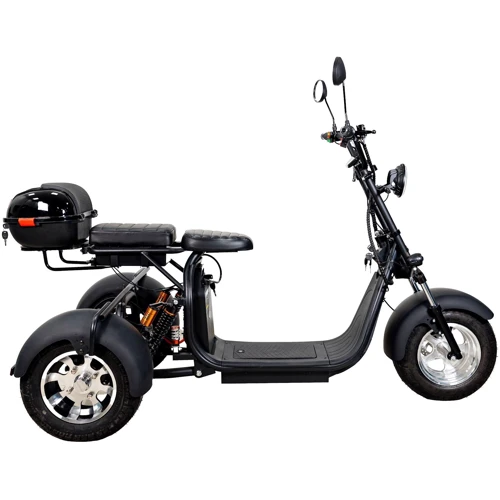 Триколісний електроскутер Atlas Hunter 3000W Black: Допустиме навантаження, кг 200