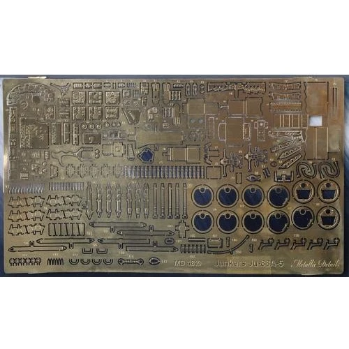 Фототравление Metallic Details для самолета Ju-88, интерьер (ICM) MD-PE4819