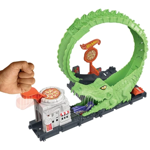 Ігровий набір Hot Wheels Атака алігатора (HKX39): Тип петля с трамплином
