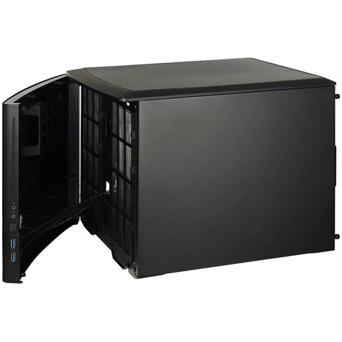 Корпус Fractal Design Node 804 (FD-CA-NODE-804-BL-W): Матеріал передній панелі алюміній