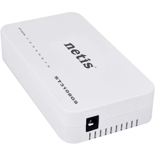 Сетевой коммутатор Netis ST3108GS: Порты только Gigabit Ethernet (10/100/1000)