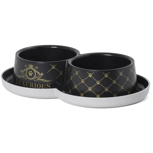 Миска Moderna Double Trendy Dinner Luxurious Рets двойная для кошек 2х350 мл 10 см (50011)