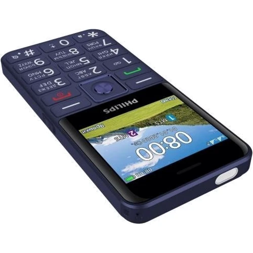 Мобільний телефон Philips Xenium E207 Blue (UA UCRF): Вага 114 г