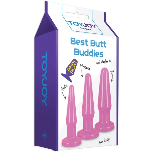 Набор анальных пробок Best Butt Buddies, розовый