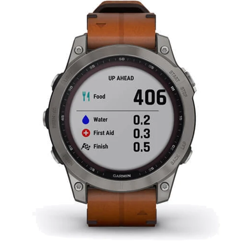 Смарт-часы Garmin Fenix 7 Sapphire Solar Titanium with Chestnut Leather Band (010-02540-31): Карты памяти нет