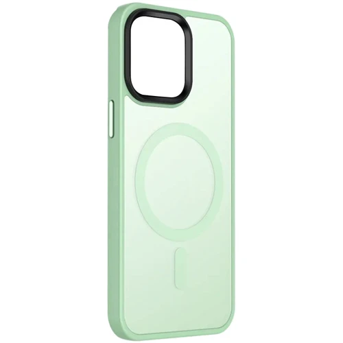 Чехол для iPhone Mobile Case TPU+PC Metal Buttons with MagSafe Colorful Mint for iPhone 13