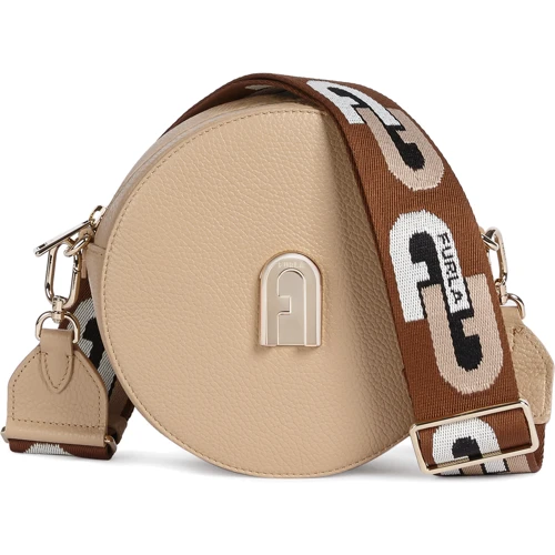 Женская сумка кросс боди Furla Sleek Mini бежевая (1057277)