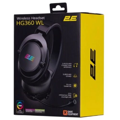 Наушники 2E Gaming HG360 RGB WL 7.1 Black (2E-HG360BK-WL): Назначение геймерские