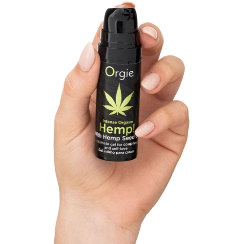 Возбуждающий гель для пар Orgie Hemp! Intense Orgasm, 15 мл, тепло-холод, эффект сильной вибрации