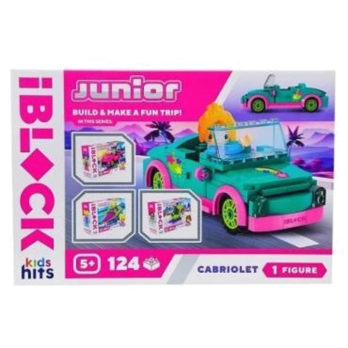 Конструктор IBLOCK Junior Kids hits Дівчатка Кабріолет (KH08/012/02): Рекомендований вік от 5 лет