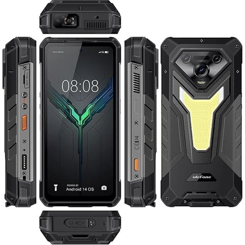 Смартфон Ulefone Armor 34 Pro 16/512GB Magic Black (UA UCRF): Дисплей 6.95" AMOLED (1080 x 2460) / Corning Gorilla Glass 5