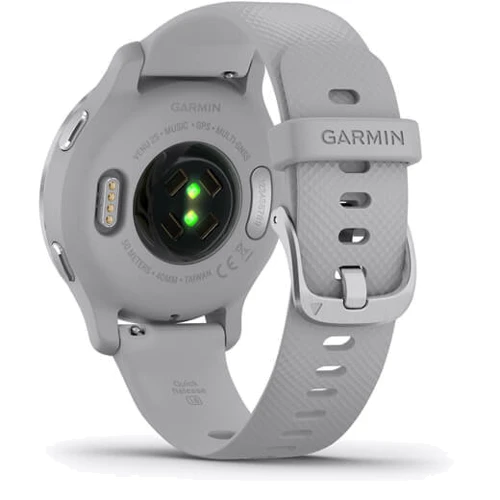 Смарт-годинник Garmin Venu 2S Silver Stainless Steel Bezel with Mist Gray Case and Silicone Band (010-02429-02): Колір ремінця сірий