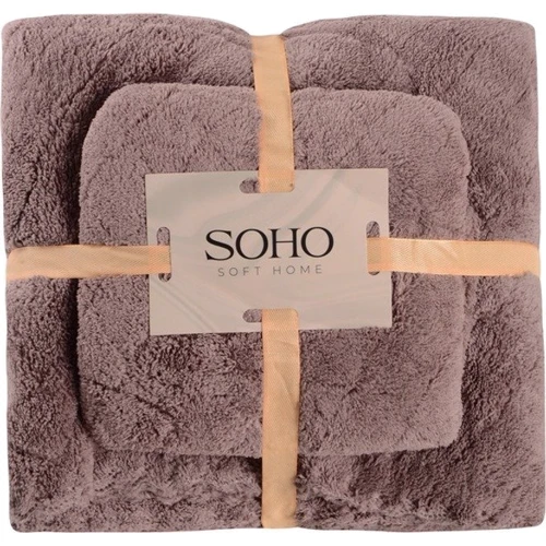Полотенце SOHO Romb Brown набор микрофибра 35х75+70х140 см (6987118): Размер, см 70x140