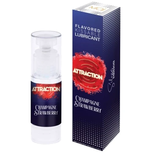 Смазка для орального секса на водной основе MAI Attraction Champagne Strawberry (50 мл)