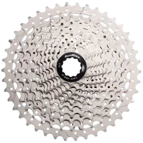 Кассета 11-k 11-46T SUN RACE MS7 MTB стальной паук Metallic Silver (CAS-40-32)