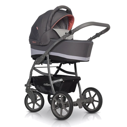 Универсальная коляска 2 в 1 Colibro Focus 9023-CF-15, coral, серый/оранжевый