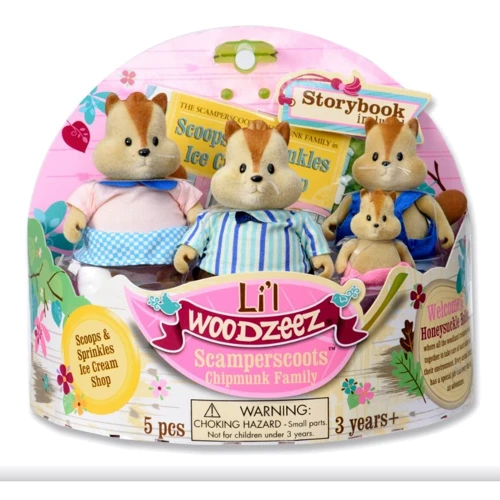 Набор фигурок Li`l Woodzeez Семья Бурундуков (6158M)