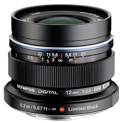 Объектив для фотоаппарата Olympus ZUIKO DIGITAL ED 12mm 1:2.0 Black limited edition (EW-M1220)