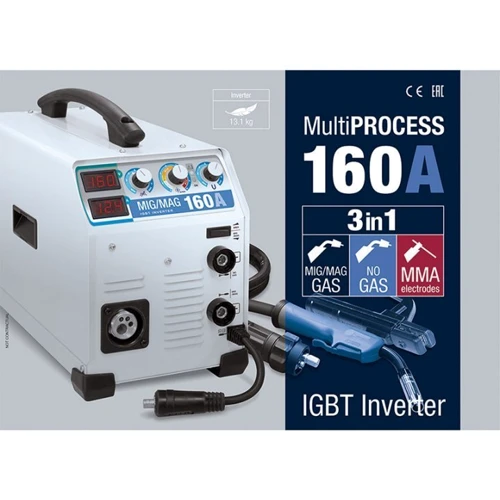 Сварочный полуавтомат GYS EASYMIG 160: Метод сварки многофункциональный (MMA/TIG/MIG)