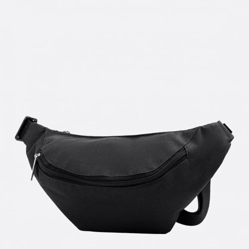 Чоловіча поясна сумка DNK Leather чорна (Banan trap col.1)