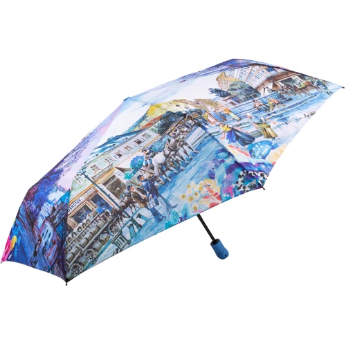 Зонт женский автомат Magic Rain голубой (ZMR7251-13): Механизм Автомат