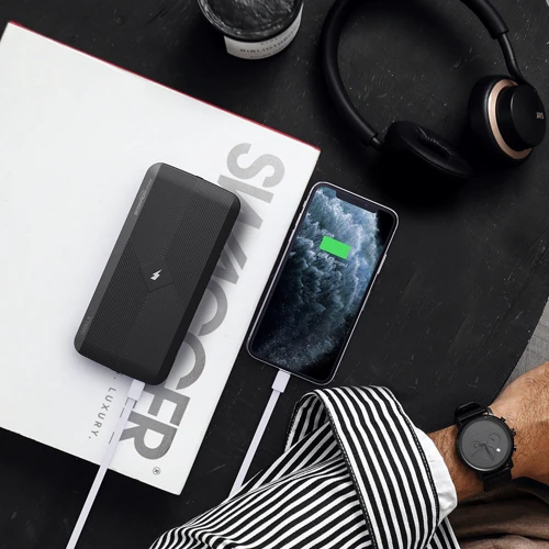 Зовнішній акумулятор iWALK Power Bank Scorpion Air 10000mAh Світильник/USB-C з MagSafe Wireless Charger Black (UBA10000M): Вихідна напруга, В 5