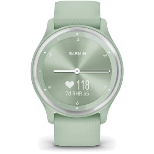 Смарт-годинник Garmin Vivomove Sport Cool Mint Case та Silicone Band з Silver Accents (010-02566-03): Карти пам'яті нет