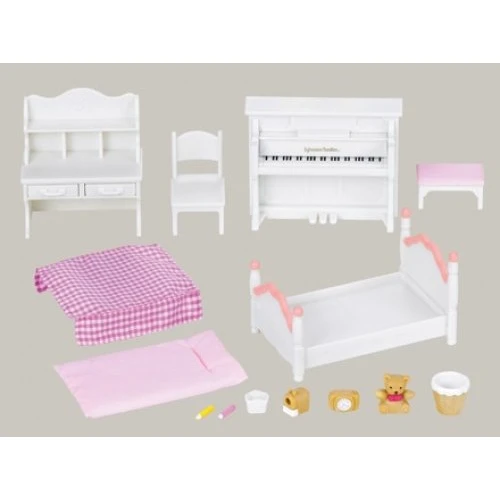 Игровой набор Sylvanian Families Спальня для девочки и Сестра Кролик (5162)