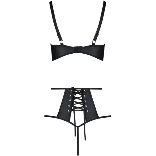 Комплект белья Passion TASMINA SET Black XXL/XXXL