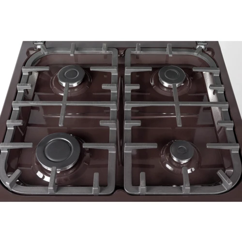 Плита комбинированная KLASS T6404E4 D.BROWN: Тип варочной поверхности газовая