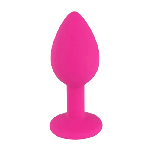 Анальная пробка Toy Joy Medium Diamond Booty Jewel (розовая)