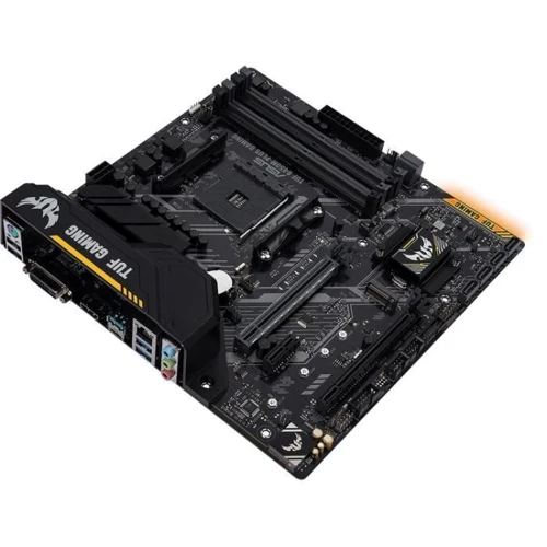ASUS TUF B450M-PLUS GAMING: Роз'єми на платі PCI Express x1, M.2, SATA 3.0