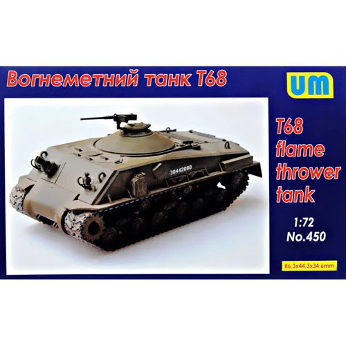 Модель Unimodels Огнеметный танк T-68 (UM450)