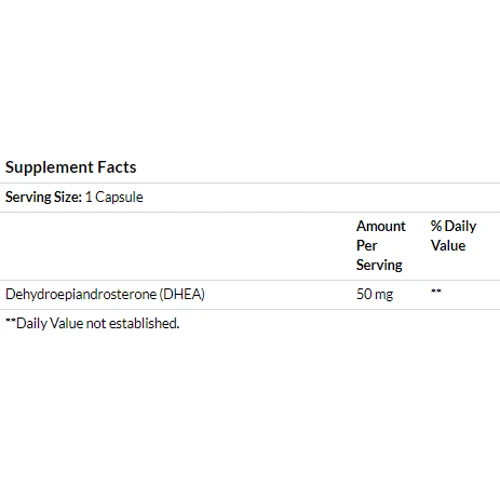 Life Extension DHEA, 50 mg, 60 Capsules (LEX-88206) фото 2