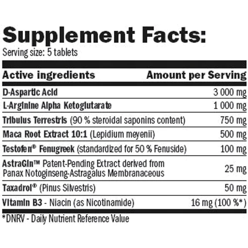 Бустер тестостерона Amix Pro Testo F-200 200 tablets/40 servings/Unflavored: Форма выпуска таблетированные