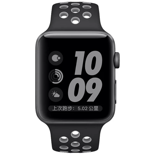 Аксесуар для Watch COTEetCI W12 Nike Band Black/Cool Gray (WH5216-BK-GY) for Apple Watch 38/40/41mm