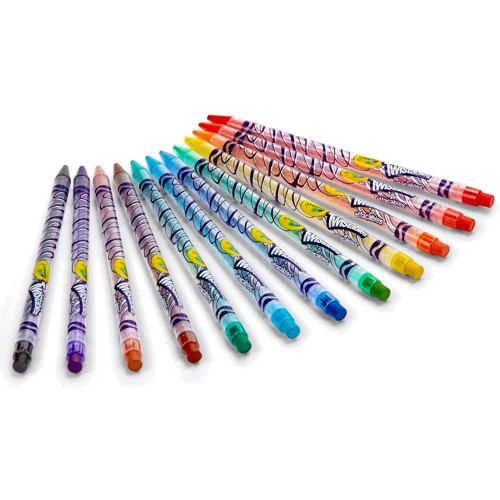 Викручуються кольорові олівці з гумкою (12 шт), Crayola: Стать хлопчик, дівчинка
