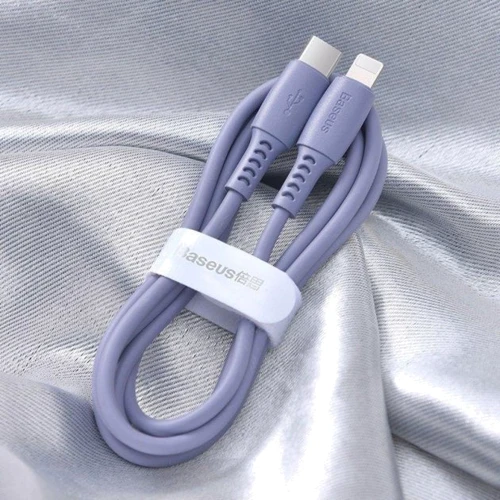 Кабель Baseus Cable USB-C to Lightning Colorful 18W 1.2m Purple (CATLDC-05) фото 6