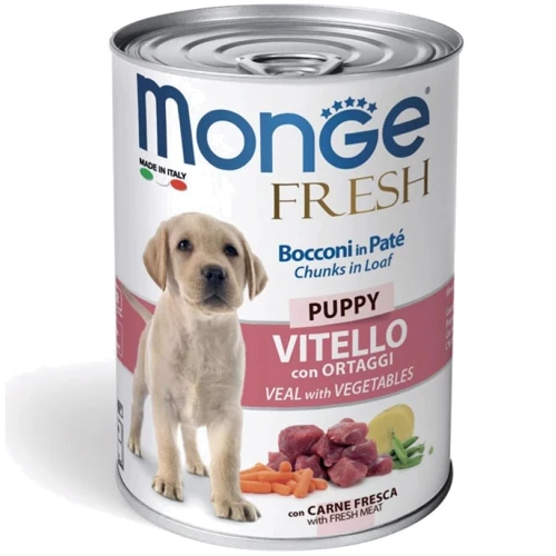 Влажный корм для собак Monge Dog Fresh Puppy с телятиной и овощами 0.4 кг (70014441)