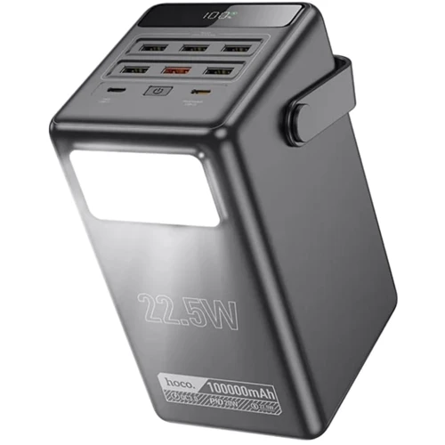 Зовнішній акумулятор Hoco Power Bank 100000mAh DB03 Endure 22.5W Black