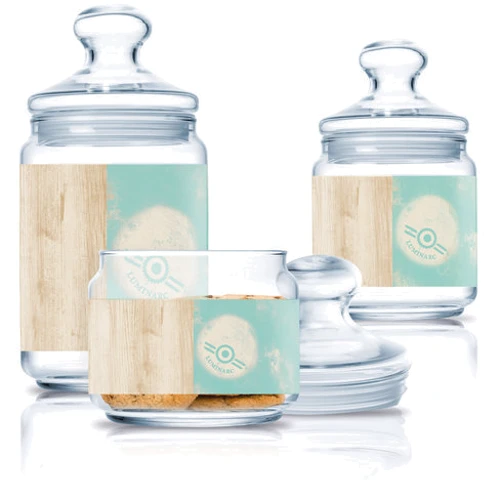 Банка Luminarc Nordic Hevea Turquoise 3 пр. (Q3357)
