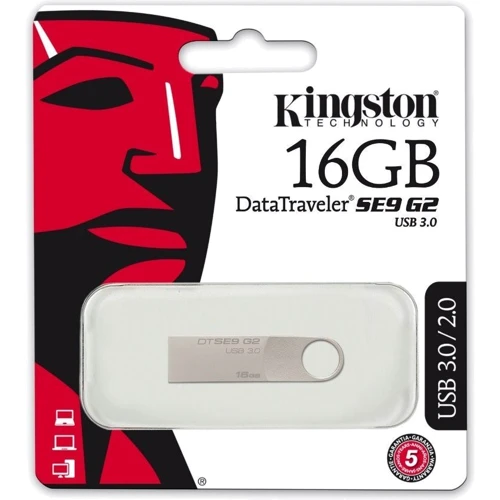 USB-флешка Kingston 16GB DataTraveler SE9H G2 USB 3.0 Silver (DTSE9G2/16GB) фото 5