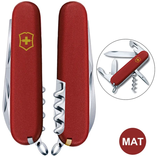 Мультитул Victorinox SPARTAN MAT красный матовый лак с желтым лого (Vx13603_M0008p)
