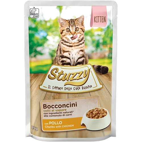 Влажный корм Stuzzy Chicken for Kitten в соусе со вкусом курицы для котят 4+1 набор 5х85 г