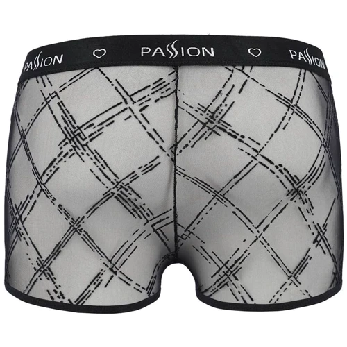 Мужские прозрачные боксеры Passion 032 Short James L/XL Black
