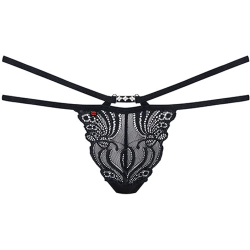 Эротические кружевные стринги Obsessive 828-THO-1, S/M