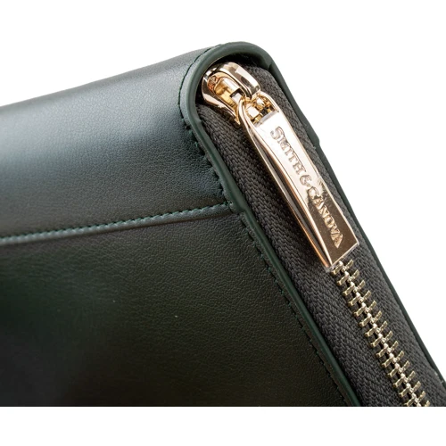 Жіночий гаманець Smith & Canova зелений (FUL-26813-dkgreen): Країна виробник Великобританія