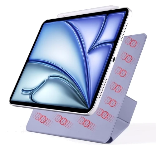 Аксессуар для iPad BeCover Ultra Slim Origami Magnetic with Pencil mount Deep Purple for iPad Air 11 (2024 / 2025) (712959) фото 5