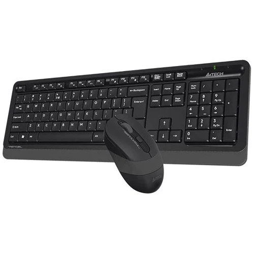 Комплект бездротовий A4Tech Fstyler FG1010 Black/Grey: інтерфейс підключення Wireless